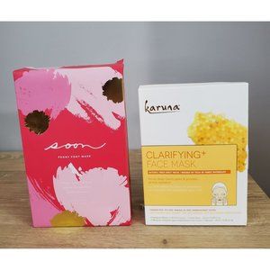 Karuna Clarifying Face Mask and Soon Peony Foot Mask Brand New in Box